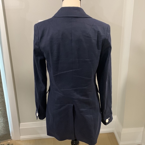 Robert Rodriguez Dark Blue Blazer Size 6 - Picture 4 of 6